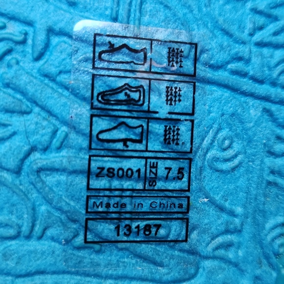 NIB Blowfish Patriotic American Navy Blue White Gray Stars shoes 7.5 - Picture 11 of 11